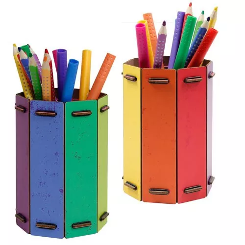 Bunter Stifteköcher